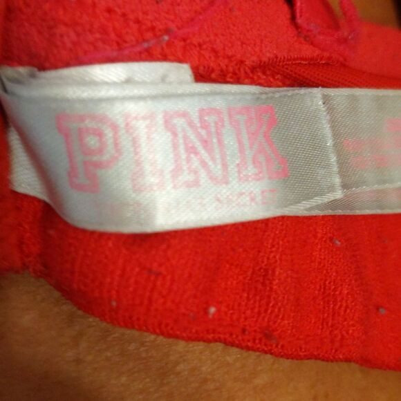 PINK by Victoria's Secret red "Your Everywhere Push Up" bra, size  36DD/38D - Picture 4 of 9